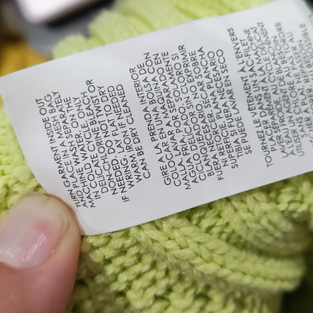 CAbi Lime Green Knit Sweater - Picture 8 of 8